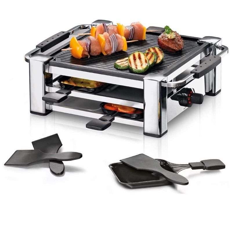 Rommelsbacher RCC 1000 Fashion raclette grillsütő, 4 személyes, 1000W - inox 