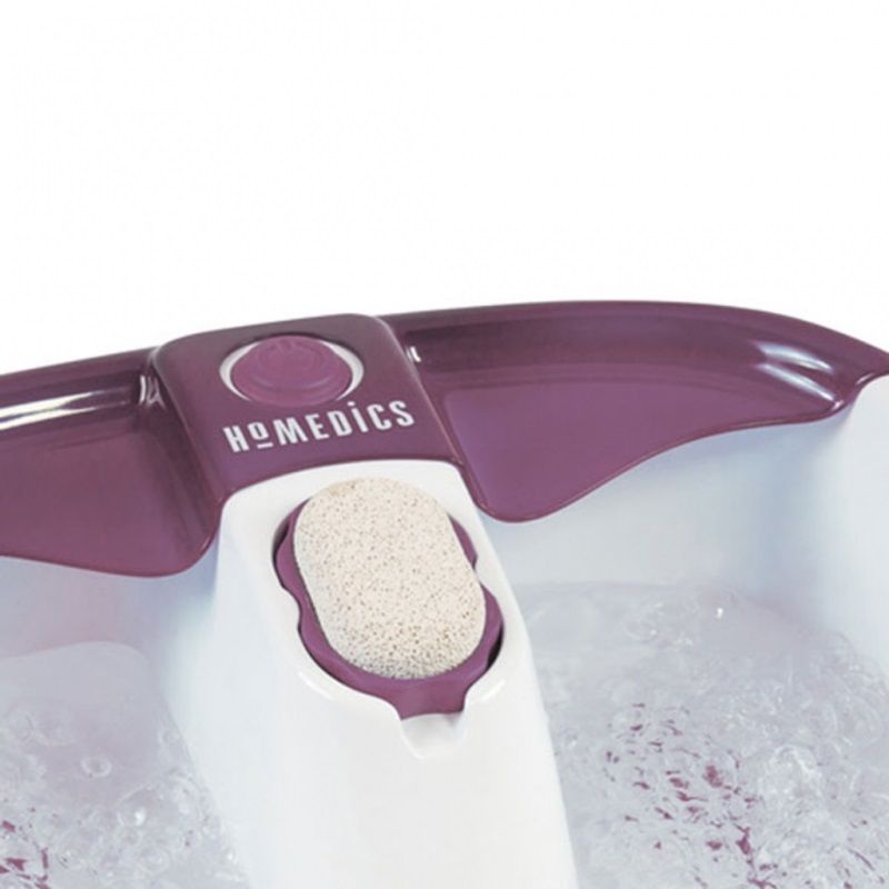 Homedics Bubblemate Foot Spa lábfürdő masszázs, melegítő funkcióval, 60W - fehér/lila (FB-55PB)