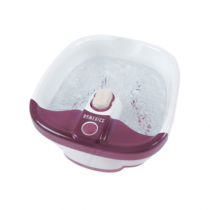 Homedics Bubblemate Foot Spa lábfürdő masszázs, melegítő funkcióval, 60W - fehér/lila (FB-55PB)