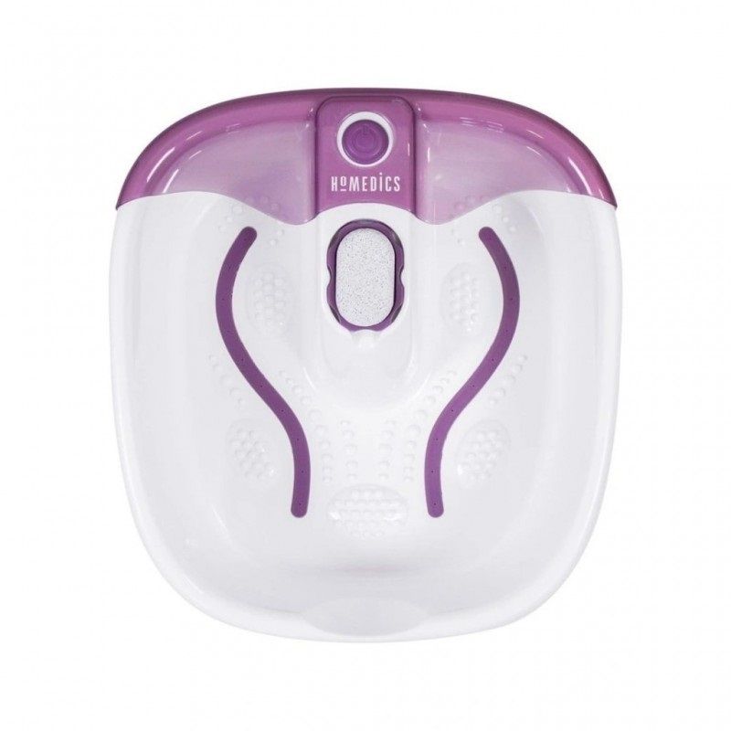 Homedics Bubblemate Foot Spa lábfürdő masszázs, melegítő funkcióval, 60W - fehér/lila (FB-55PB)