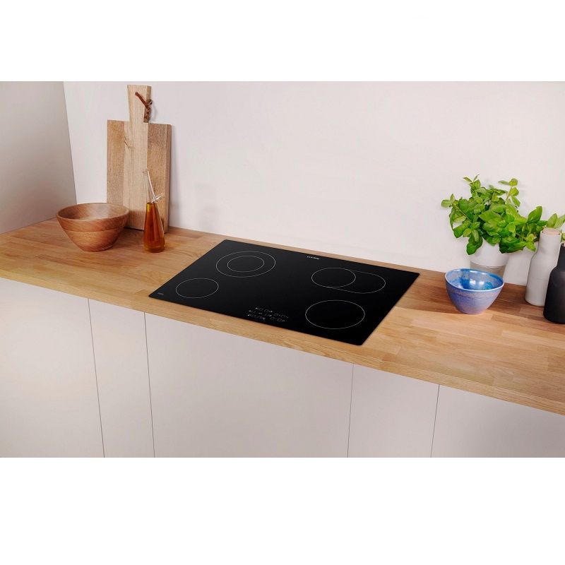 Privileg PCTAC 7042 NE keret nélküli beépíthető kerámia főzőlap, 4 zónás, 6,8kW, 77x51cm - fekete Privileg PCTAC 7042 NE keret nélküli beépíthető kerámia főzőlap, 4 zónás, 6,8kW, 77x51cm - fekete