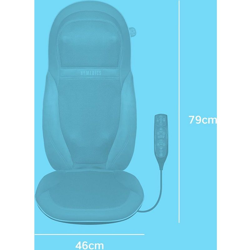 HoMedics GEL masszázsülés, shiatsu masszázshoz, fűtéssel, 220V, távirányítóval (SGM-1600H-EUX)