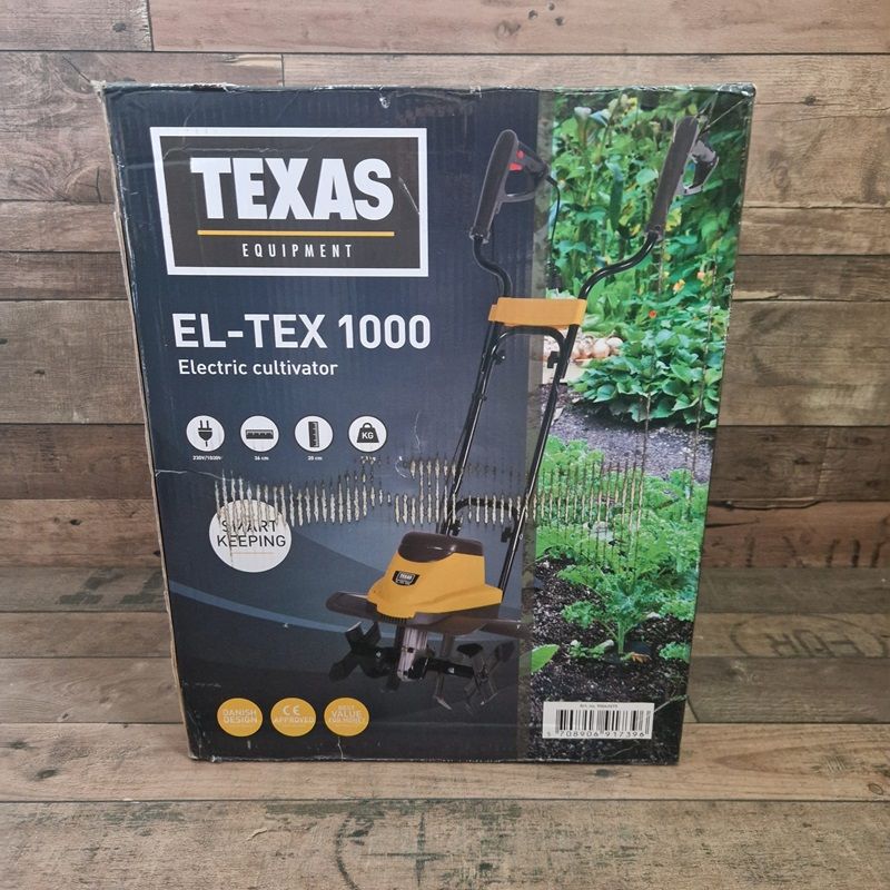 Texas EL-TEX 1000 elektromos kultivátor, 1000W, 36cm, 220V - sárga/fekete (90062079)