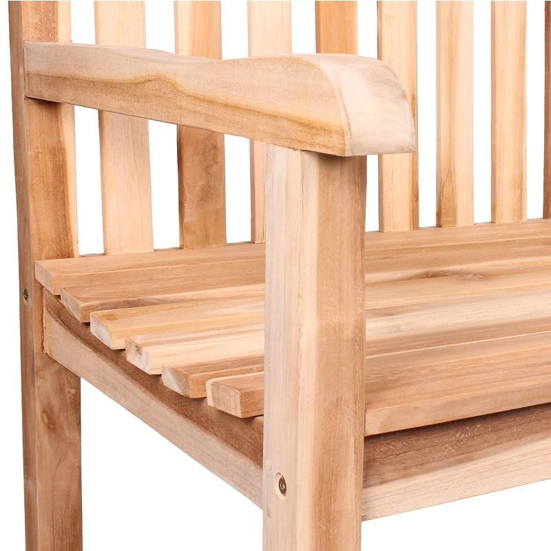 Ambiente Home kétszemélyes kerti pad fából, 120cm - teak (‎80835)