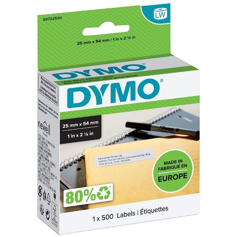 Dymo LabelWriter etikett 11352 54mmx25mm (500db/tekercs), EREDETI (S0722520)