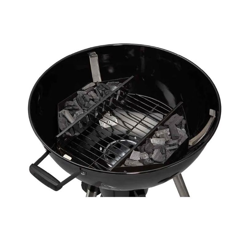 Enders Caldera Pro faszenes gömbgrill, hőmérővel, rozsdamentes acél, 54cm - fekete (80910)