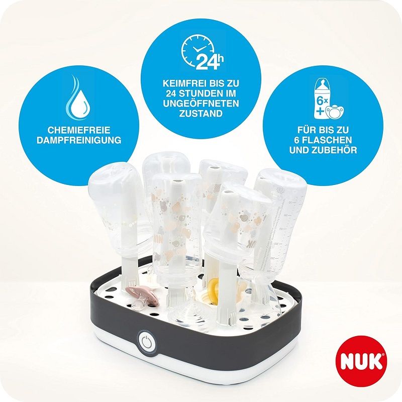 Nuk Vario Express elektromos gőz sterilizáló, 110ml - fehér (10251013)