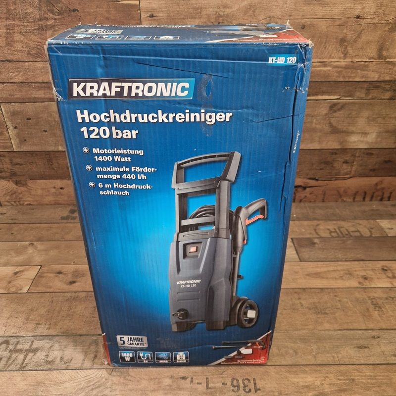 Kraftronic KT-HD 120 magasnyomású mosó 1400W, 120bar - kék