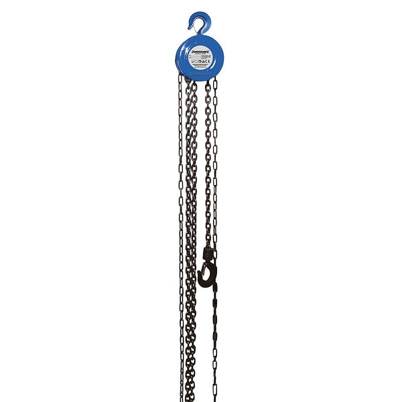 Silverline Tools láncos emelő, csörlő, 1T, 2.5m (633705)