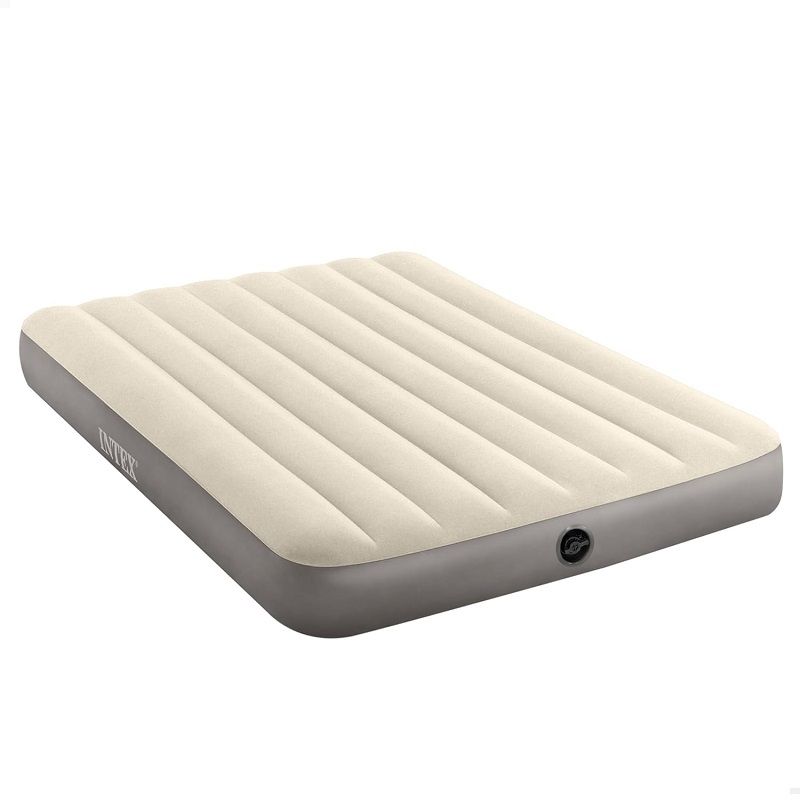 Intex Deluxe Full Dura-Beam felfújható ágy, 137x191x25cm - szürke (64102)