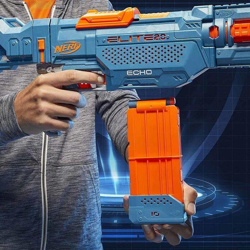 Hasbro Nerf Elite 2.0 Echo CS-10 motorizált játék szivacslövő fegyver 24db lövedékkel (E9533)