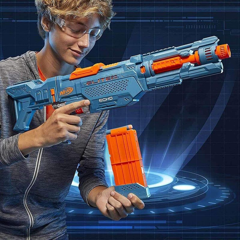 Hasbro Nerf Elite 2.0 Echo CS-10 motorizált játék szivacslövő fegyver 24db lövedékkel (E9533)