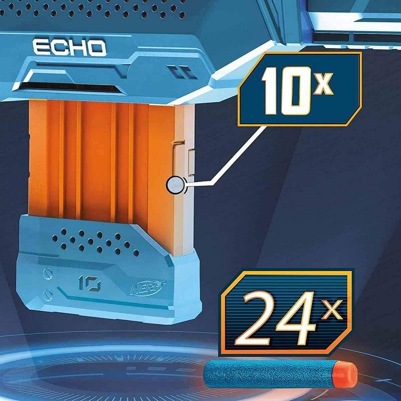 Hasbro Nerf Elite 2.0 Echo CS-10 motorizált játék szivacslövő fegyver 24db lövedékkel (E9533)