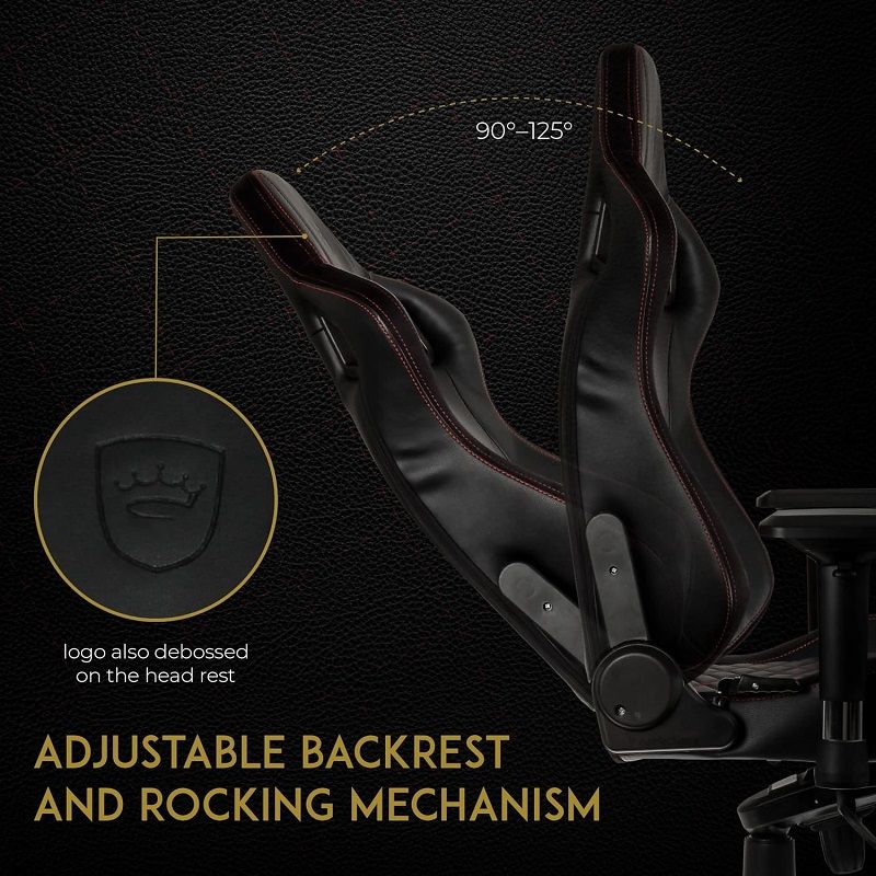 Noblechairs EPIC ergonomikus gamer szék - fekete/piros (NBL-PU-RED-002)