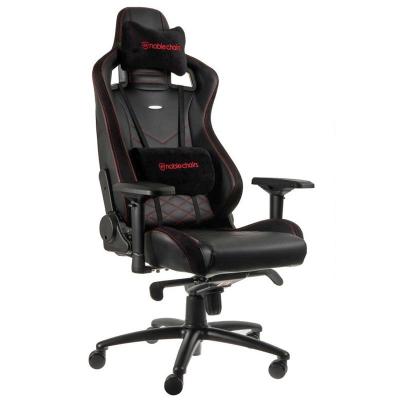 Noblechairs EPIC ergonomikus gamer szék - fekete/piros (NBL-PU-RED-002)