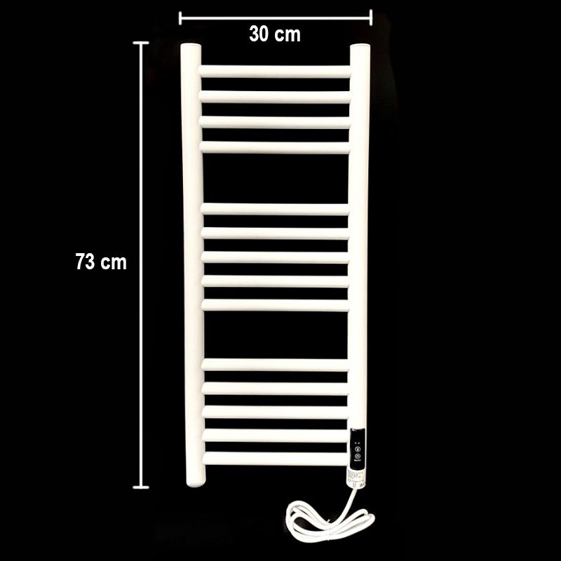 Manissa Eco 1-3 elektromos törölközőszárító radiátor, 60W, 720x300mm - fehér (30F23)