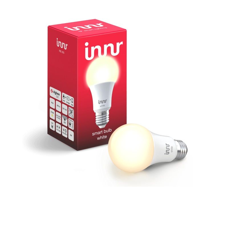 Innr dimmelhető okos led izzó, 9W, 2700K, 806lum, IP20, E27 - fehér (RB265)