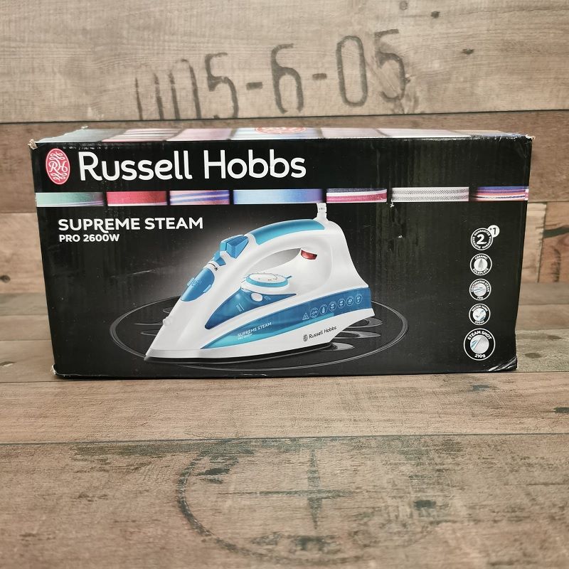 Russell Hobbs Steamglide Pro gőzvasaló, 2600W, 300ml - kék/fehér (20562-56)