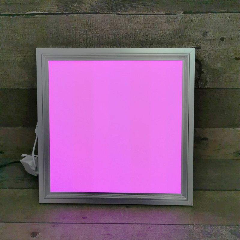 LuxPro 8W RGB led panel, távirányítóval, 300x300x9mm, IP20, alumínium kerettel