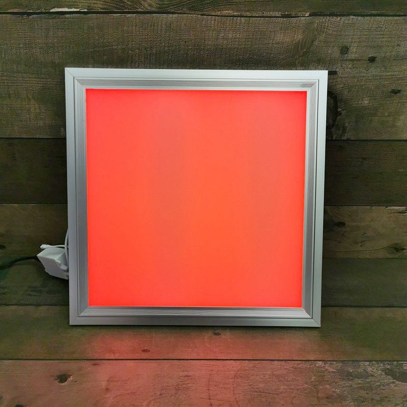 LuxPro 8W RGB led panel, távirányítóval, 300x300x9mm, IP20, alumínium kerettel