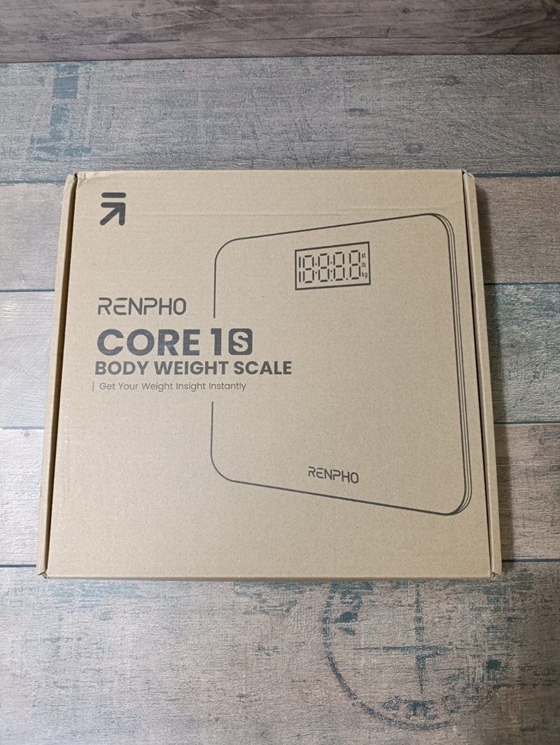 Renpho Core 1s digitális személymérleg, 180kg - fekete (BG260R)