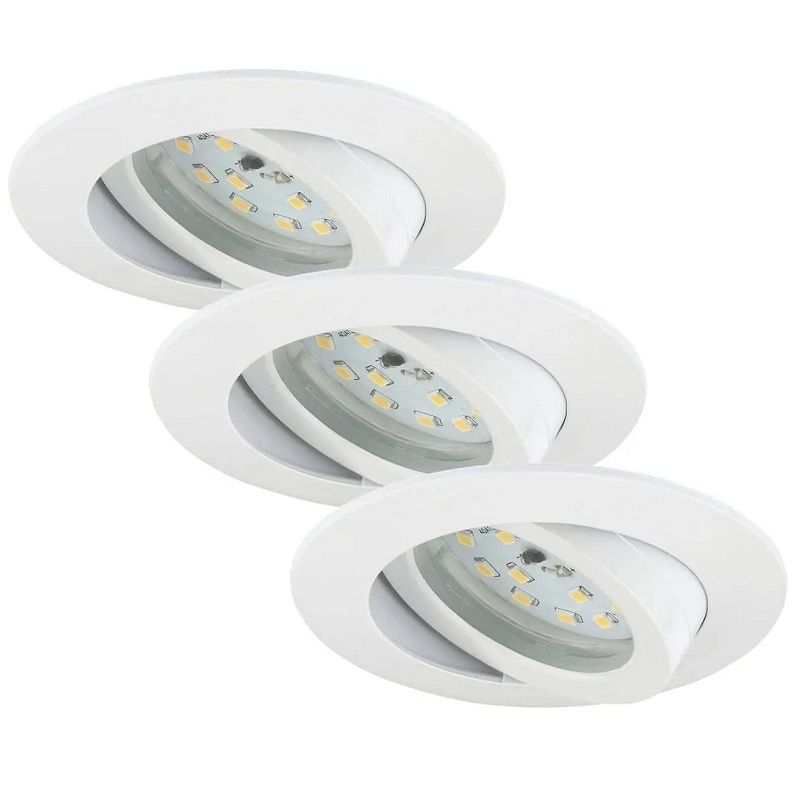 Briloner beépíthető, dimmelhető led lámpa, 5,5W, 470lum, 3000K, IP23, 8,2cm, 3 darabos készlet - fehér (7232036) Briloner beépíthető, dimmelhető led lámpa, 5,5W, 470lum, 3000K, IP23, 8,2cm, 3 darabos készlet - fehér (7232036)