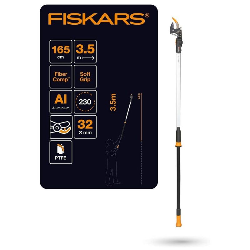 Fiskars PowerGearX UPX82 magassági ágvágó, 160cm (1023625)