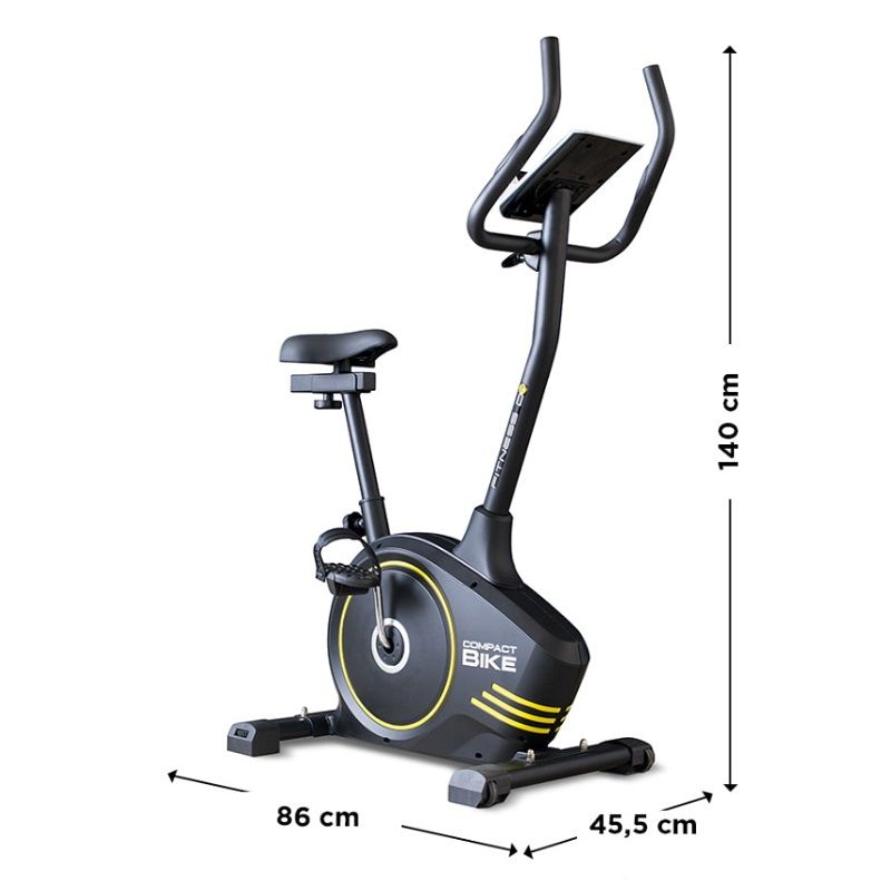 Fitness Dr. Compact Bike 2 szobakerékpár, lcd kijelzővel, 100kg - fekete (FIT02023)