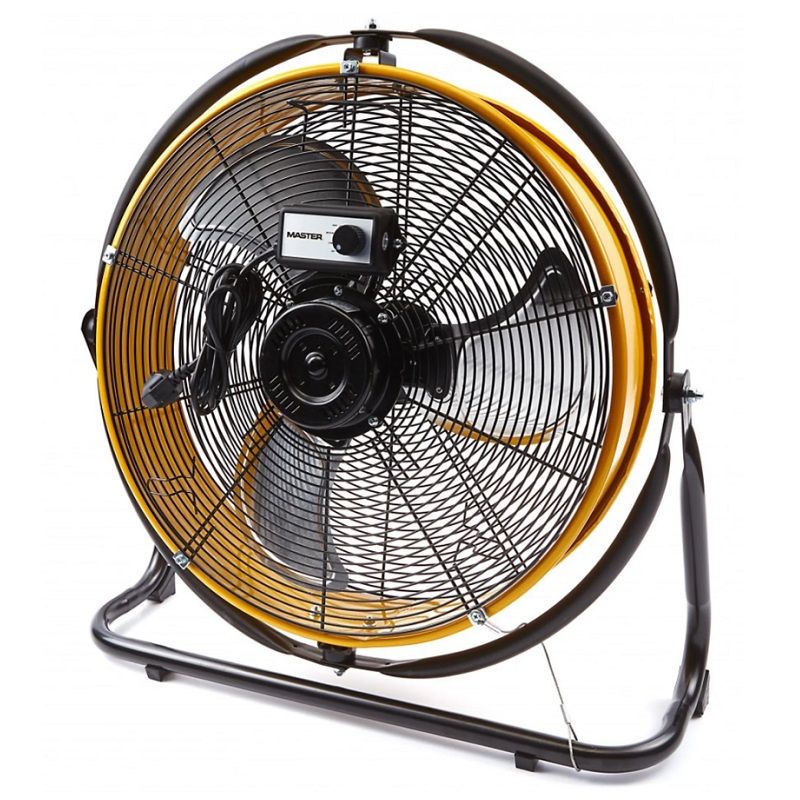 MASTER DF20P ipari ventilátor, IP44, 50cm, 100W, 6600 m³/h - sárga/fekete