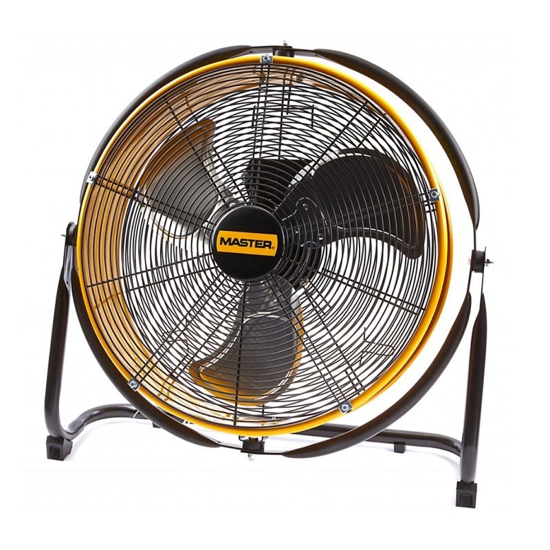 MASTER DF20P ipari ventilátor, IP44, 50cm, 100W, 6600 m³/h - sárga/fekete