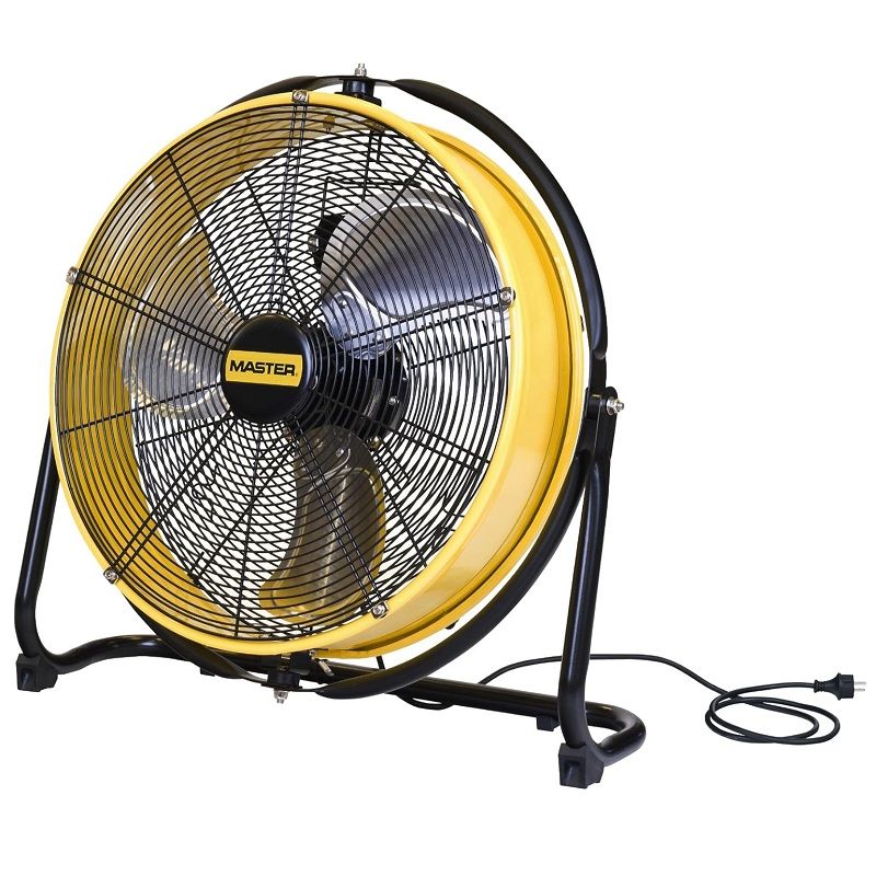 MASTER DF20P ipari ventilátor, IP44, 50cm, 100W, 6600 m³/h - sárga/fekete