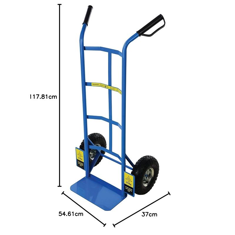 Silverline Tools nagy teherbírású molnárkocsi, 315kg - kék (868581)