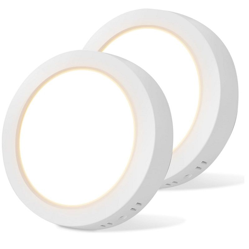 Aigostar mennyezeti lámpa, 12W, 1300lumen, 3000K, 17,4cm, 2 darabos készlet - fehér