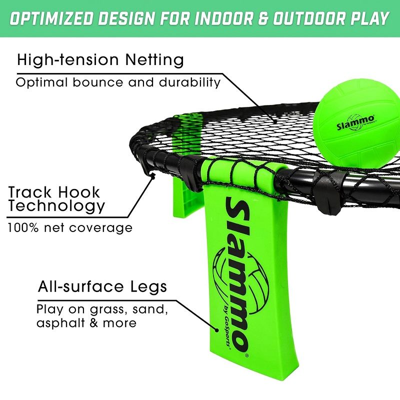 GoSports Slammo Spikeball labdajáték készlet, hordzsákban GoSports Slammo Spikeball labdajáték készlet, hordzsákban