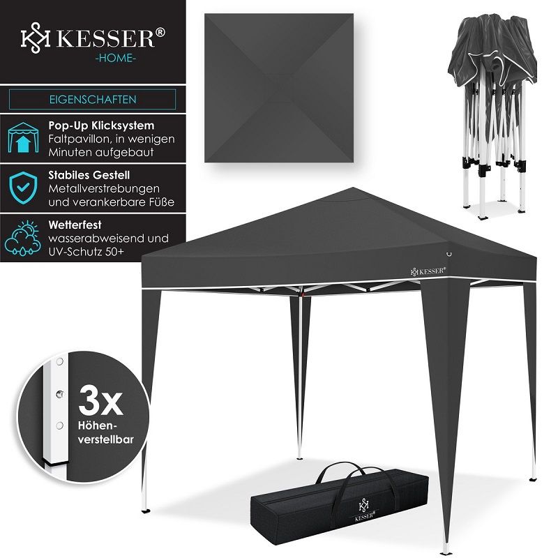 Kesser Capri pop-up pavilon, 3x3m, hordtáskában - antracit