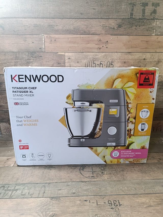 Kenwood Titanium Chef Patissier XL konyhai robotgép, 1730W, 7lit, 1.6lit turmixszal - ezüst (KWL90.034SI) Kenwood Titanium Chef Patissier XL konyhai robotgép, 1730W, 7lit, 1.6lit turmixszal - ezüst (KWL90.034SI)