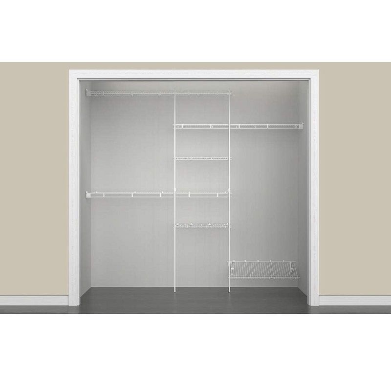 ClosetMaid 1608 szekrényrendező készlet cipőpolccal, 1,52-2,44cm - fehér