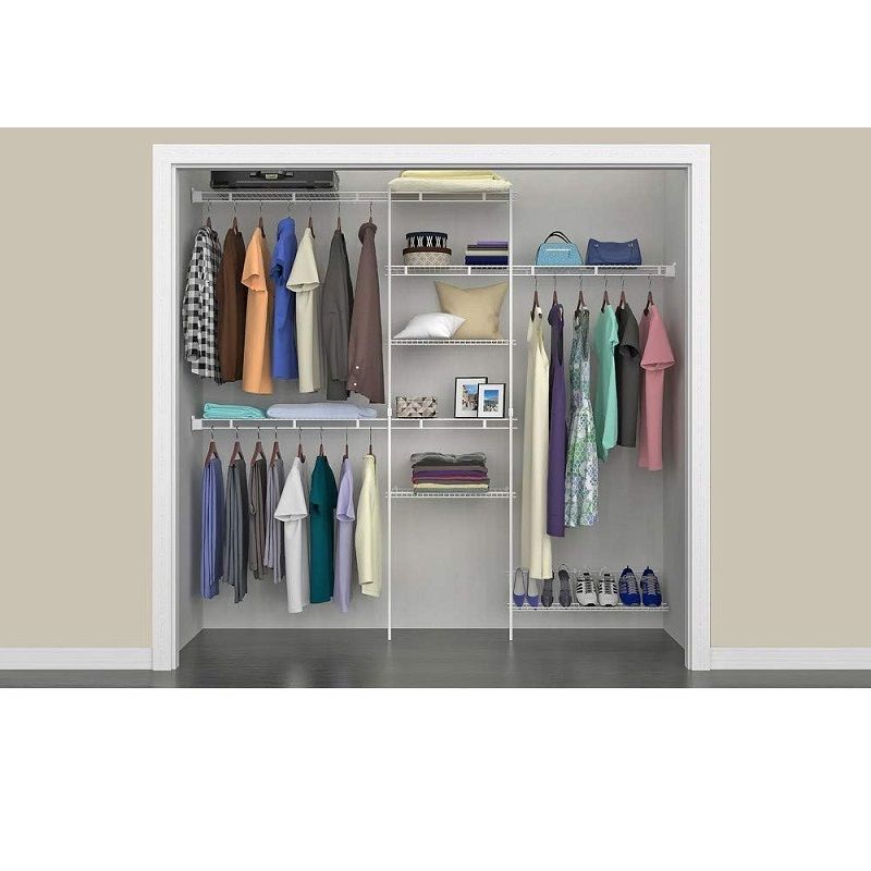 ClosetMaid 1608 szekrényrendező készlet cipőpolccal, 1,52-2,44cm - fehér