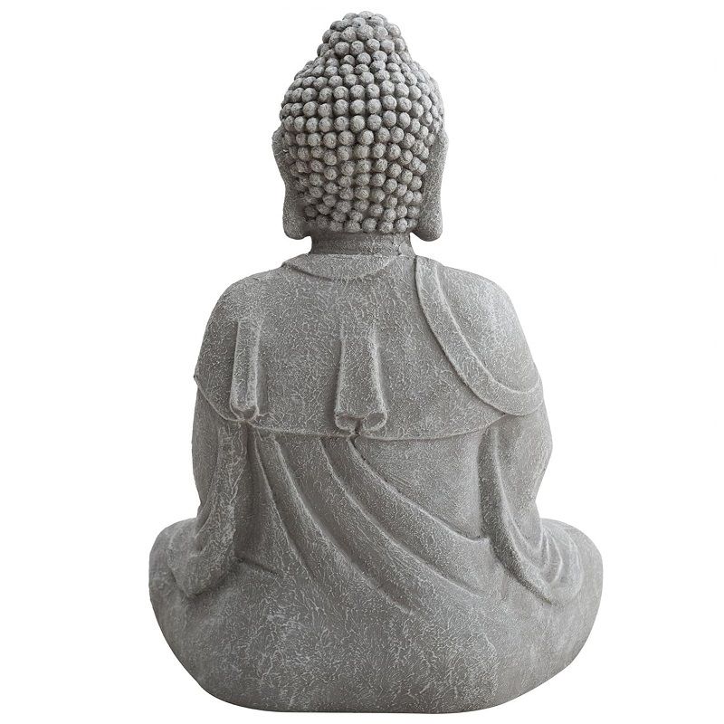 Sunjoy kerti nagy Buddha szobor, 51,5x36x28cm - szürke (D101012900)