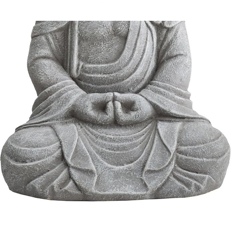 Sunjoy kerti nagy Buddha szobor, 51,5x36x28cm - szürke (D101012900)