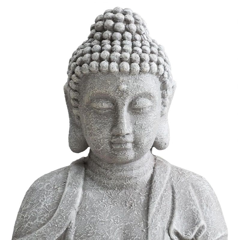 Sunjoy kerti nagy Buddha szobor, 51,5x36x28cm - szürke (D101012900)