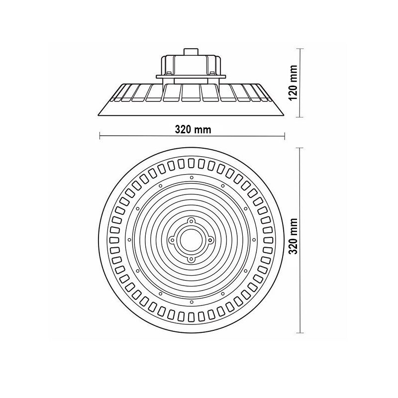 LEDX I2M-L240 függeszthető mennyezeti led lámpa, dimmelhető, 240W, 4000K, IP65, 32x17cm - fekete LEDX I2M-L240 függeszthető mennyezeti led lámpa, dimmelhető, 240W, 4000K, IP65, 32x17cm - fekete