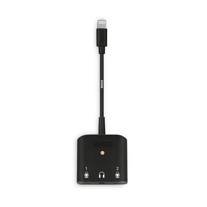 RØDE SC6-L kettős mikrofon és fejhallgató adapter IOS készülékekhez Lightning csatlakozóval