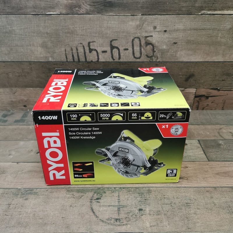 RYOBI RCS1400-G elektromos körfűrész, 1400W (5133002778) RYOBI RCS1400-G elektromos körfűrész, 1400W (5133002778)