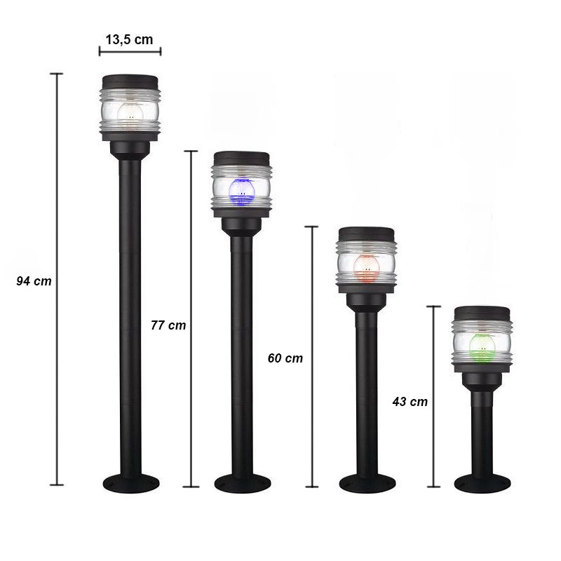 Philips Massive Marine kültéri lámpaoszlop, állítható magassággal, 220V, IP44, E27, max 60W - fekete (16026/30/10)