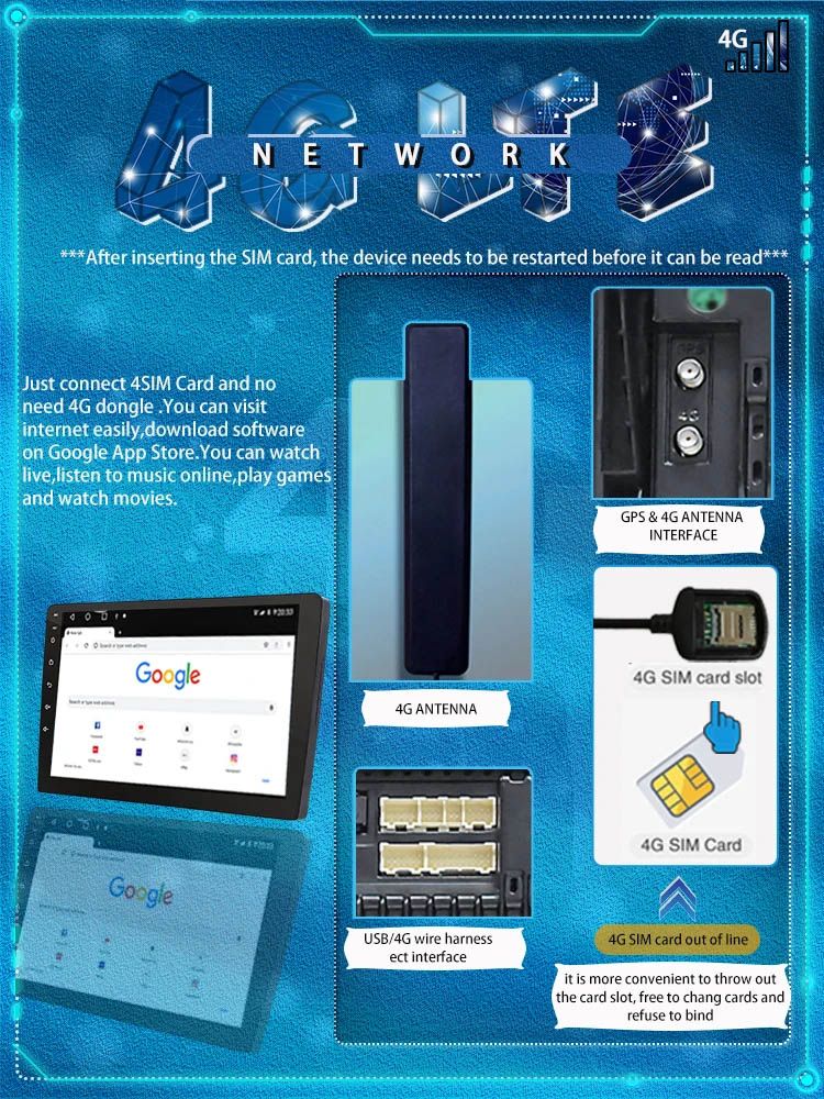 TS18 Android 12 univerzális fejegység, 10", 2DIN, 4/32GB, 8 magos, GPS, 4G LTE, Bluetooth, WiFi
