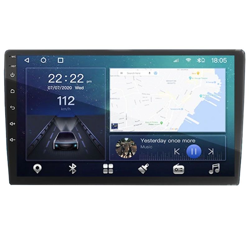 TS18 Android 12 univerzális fejegység, 10", 2DIN, 4/32GB, 8 magos, GPS, 4G LTE, Bluetooth, WiFi