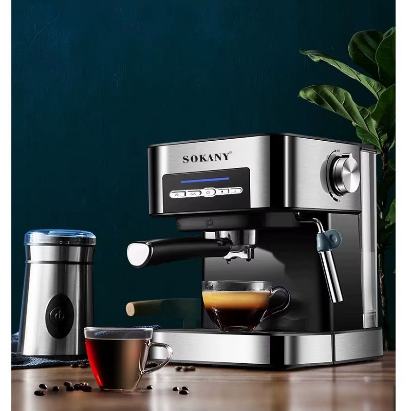 Sokany SK-6862 eszpresszógép, 850W, 15bar, 1,6 lit - rozsdamentes acél/fekete Sokany SK-6862 eszpresszógép, 850W, 15bar, 1,6 lit - rozsdamentes acél/fekete