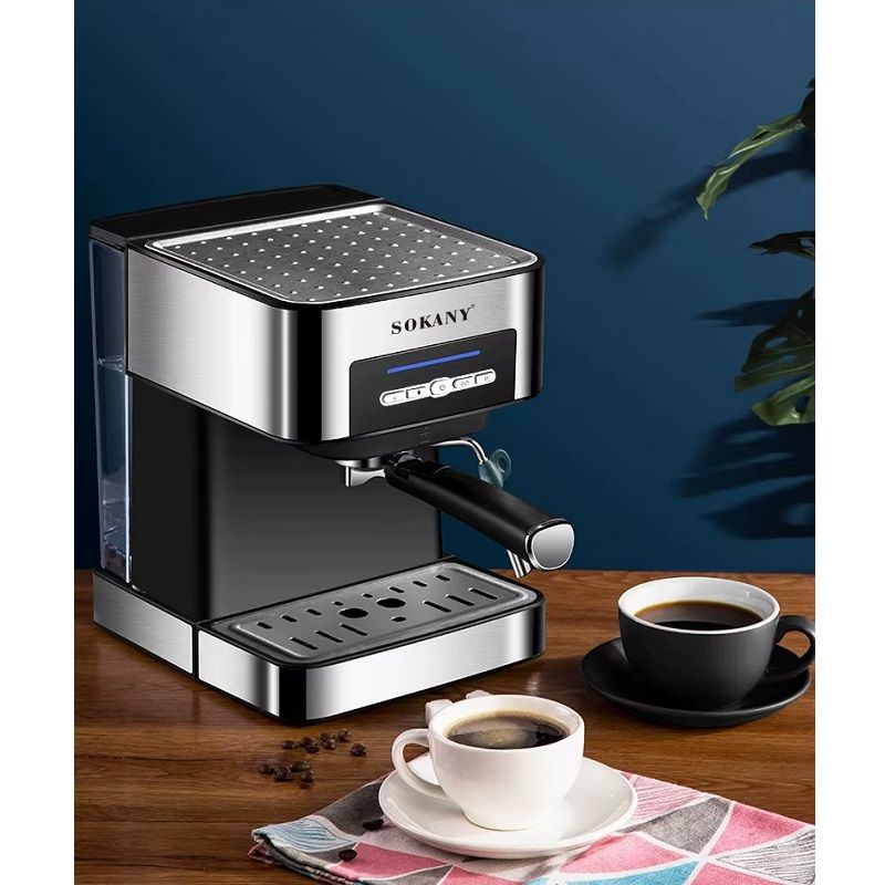 Sokany SK-6862 eszpresszógép, 850W, 15bar, 1,6 lit - rozsdamentes acél/fekete Sokany SK-6862 eszpresszógép, 850W, 15bar, 1,6 lit - rozsdamentes acél/fekete