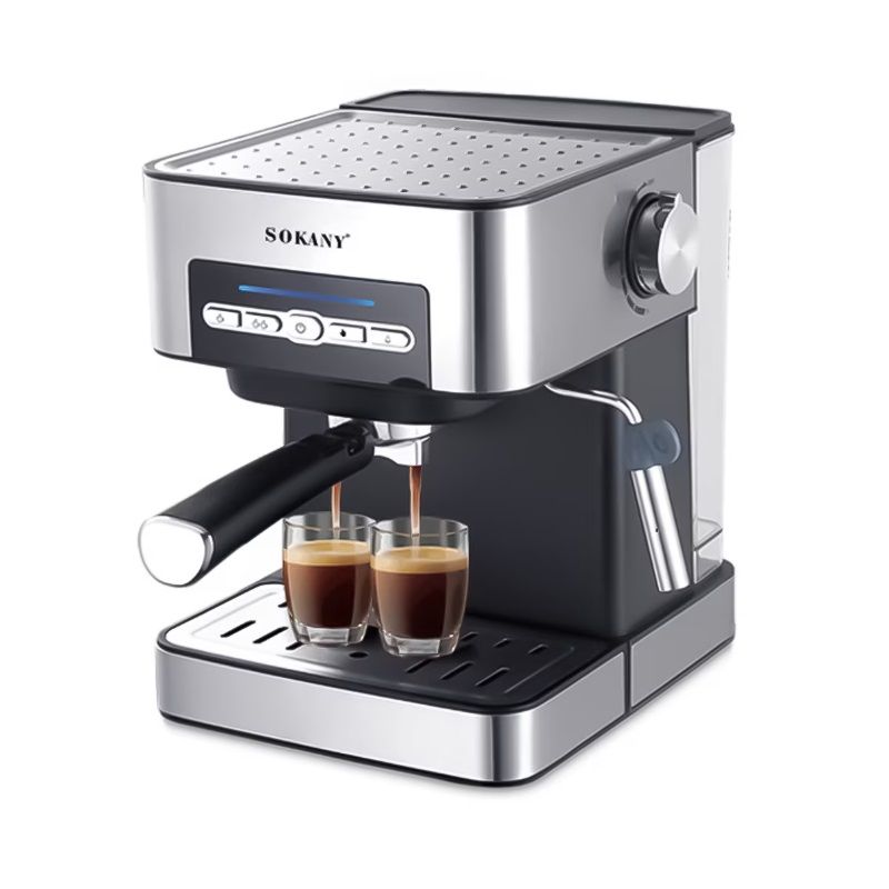 Sokany SK-6862 eszpresszógép, 850W, 15bar, 1,6 lit - rozsdamentes acél/fekete Sokany SK-6862 eszpresszógép, 850W, 15bar, 1,6 lit - rozsdamentes acél/fekete